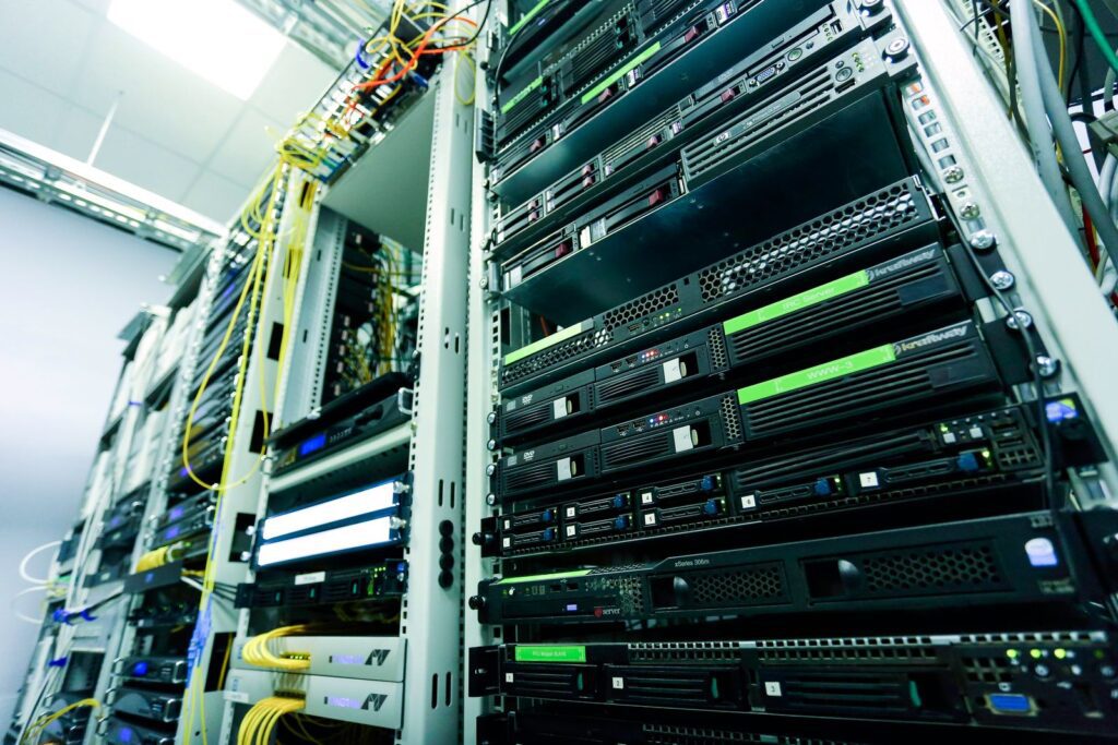 Server rack used for data backup and disaster recovery in Florida
