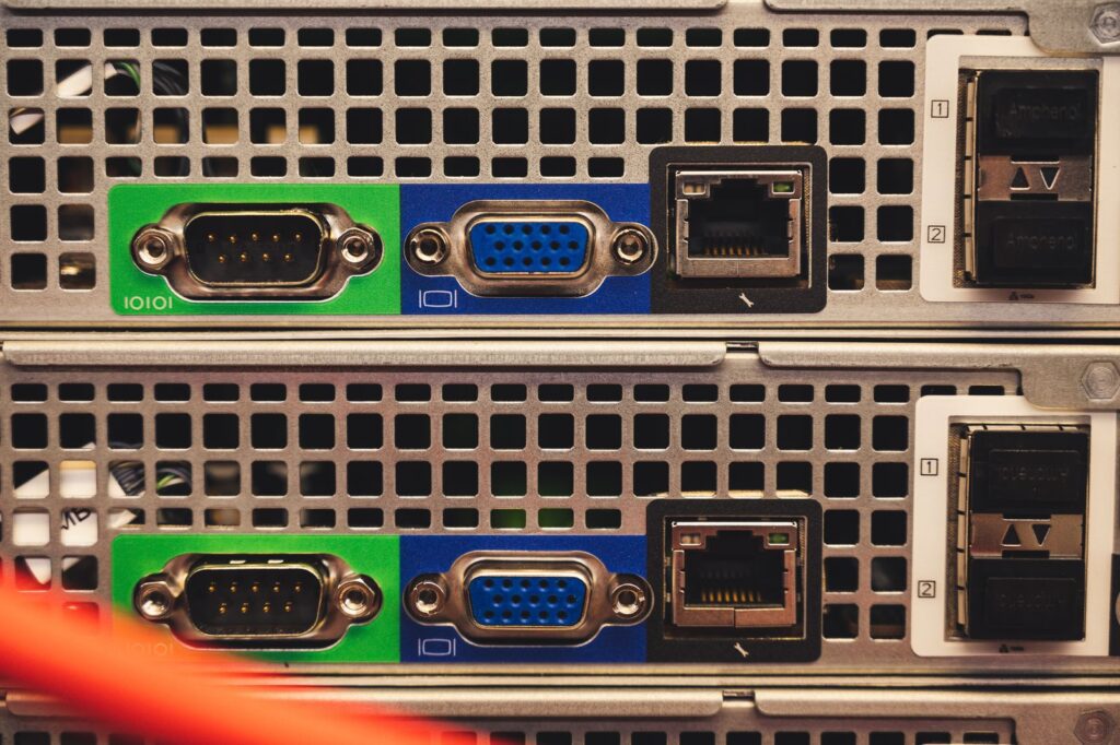 Managed firewall and network appliance ports in a Florida small business server rack
